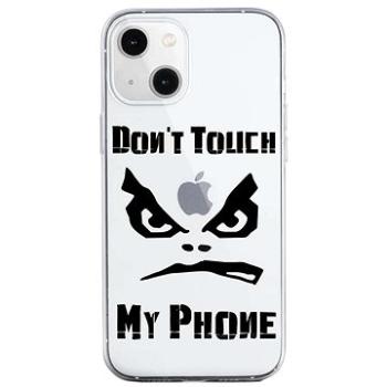 TopQ iPhone 13 silikon Don't Touch průhledný 64666 (Sun-64666)