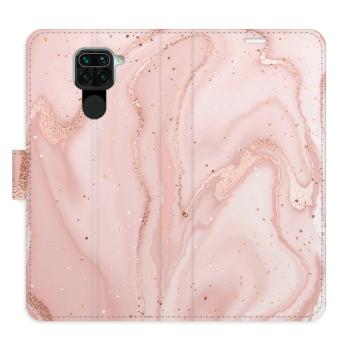 Flipové pouzdro iSaprio - RoseGold Marble - Xiaomi Redmi Note 9