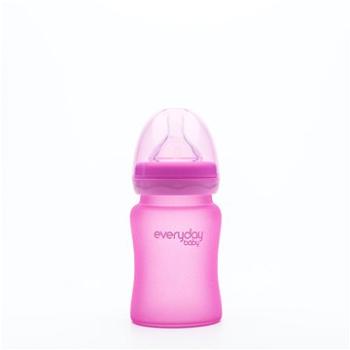 EverydayBaby Láhev sklo senzor 150 ml Pink (7350077262027)