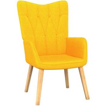 Relaxační židle hořčicově žlutá textil, 327530 (327530)