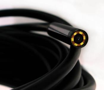 USB endoskopická kamera průměr 5,5mm kabel 5m a zrcátkem i pro mobil, USB-kamera-5,5x5m