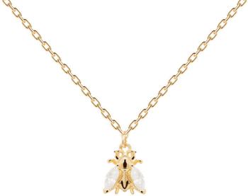 PDPAOLA Pozlacený náhrdelník ze stříbra s včeličkou BUZZ Gold CO01-233-U