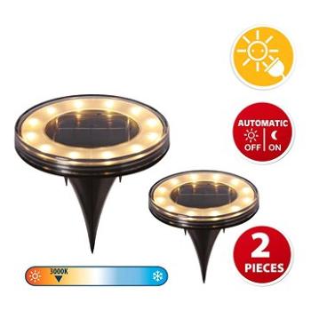 VELAMP Set 2 zahradních LED solárních světel SPK16 (SPK16)