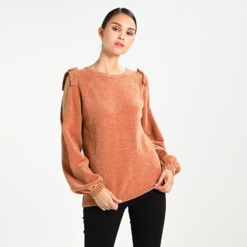Oranžový pletený svetřík – Vicap – S