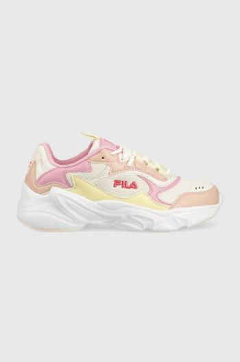 Dětské sneakers boty Fila růžová barva