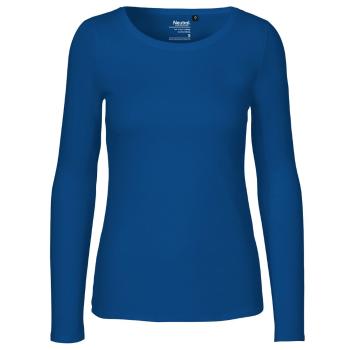 Neutral Dámské tričko s dlouhým rukávem z organické Fairtrade bavlny - Královská modrá | S