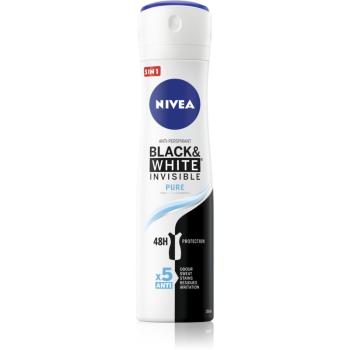 Nivea Invisible Black & White Pure antiperspirant ve spreji pro ženy 150 ml