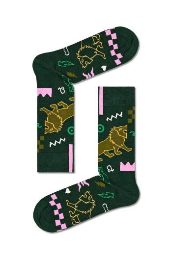 Ponožky Happy Socks Zodiac Leo zelená barva