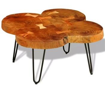 Konferenční stolek 35 cm 4 dřevěné koláče sheeshamové dřevo (242444)