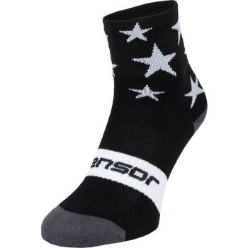 Sensor STARS Cyklistické ponožky, černá, velikost 39-42