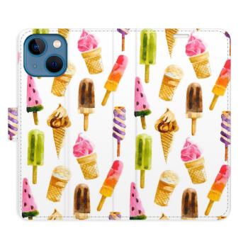 Flipové pouzdro iSaprio - Ice Cream Pattern - iPhone 13 mini