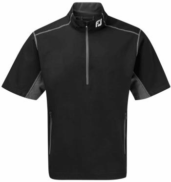 Footjoy Half Zip S/S Black Grey L Bunda