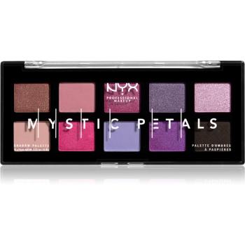 NYX Professional Makeup Mystic Petals paletka očních stínů odstín Midnight Orchid 10 x 0.8 g