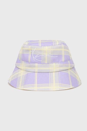 Oboustranný klobouk Karl Kani fialová barva