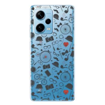 Odolné silikonové pouzdro iSaprio - Vintage Pattern 01 - black - Xiaomi Redmi Note 12 Pro 5G / Poco X5 Pro 5G