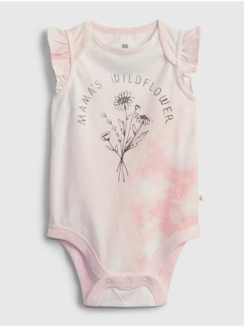 Růžové holčičí baby body 100% organic cotton mix and match family bodysuit