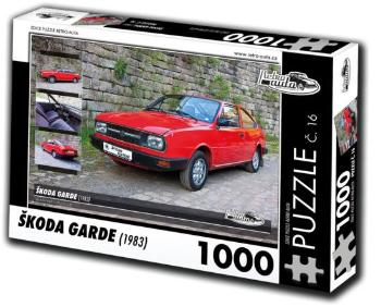 RETRO-AUTA Puzzle č. 16 Škoda Garde (1983) 1000 dílků