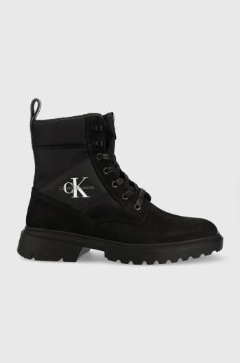 Trapery Calvin Klein Jeans Chunky Hiking Boot pánské, černá barva