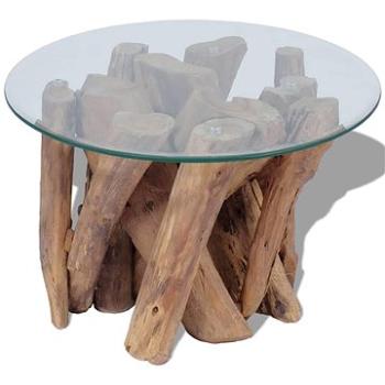SHUMEE Konferenční stolek z masivního teaku 60 cm, 243473 (243473)