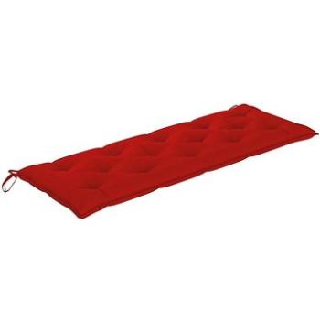 Poduška na zahradní lavici červená 150 x 50 x 7 cm textil (314962)