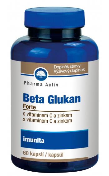 Pharma Activ Beta Glukan Forte vitamín C a zinek 60 kapslí