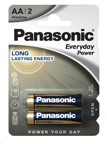 PANASONIC Alkalické baterie Everyday Power LR6EPS/2BP AA 1, 5V (Blistr 2ks)