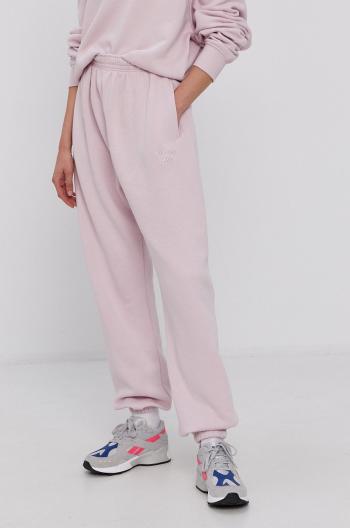 Kalhoty Reebok Classic GS1722 dámské, růžová barva, hladké