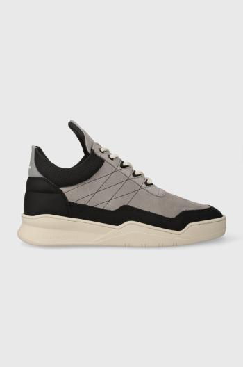 Kožené sneakers boty Filling Pieces Low Top Tweek šedá barva, 10127681878