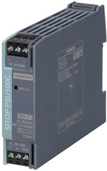 Zdroj na DIN lištu Siemens SITOP PSU100C, 24 V/DC, 0,6 A