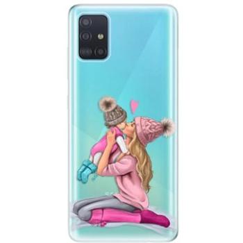 iSaprio Kissing Mom - Blond and Girl pro Samsung Galaxy A51 (kmblogirl-TPU3_A51)