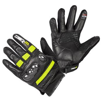 Moto rukavice W-TEC Rushin Barva Black-Fluo Yellow, Velikost XXL