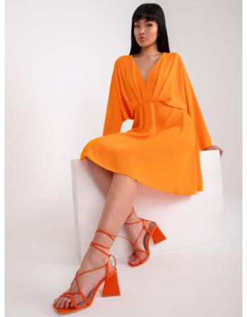 Dámské šaty s volnými rukávy ASPEN světle oranžové 