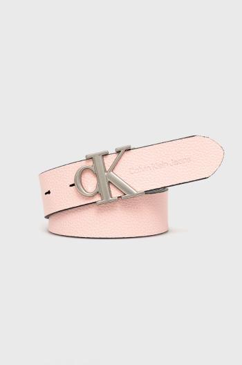 Oboustranný pásek Calvin Klein Jeans dámský, růžová barva