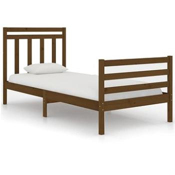 Rám postele medově hnědý masivní dřevo 75 × 190 cm Small Single, 3105278 (3105278)