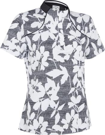 Callaway Textured Abstract Floral Womens Caviar L Polo košile