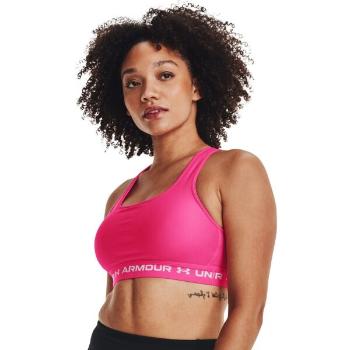 Under Armour CROSSBACK MID BRA Dámská podprsenka, růžová, velikost XL