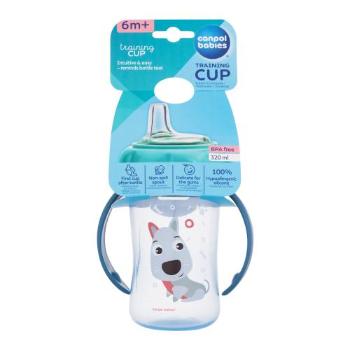 Canpol babies Cute Animals Training Cup Dog 320 ml hrneček pro děti