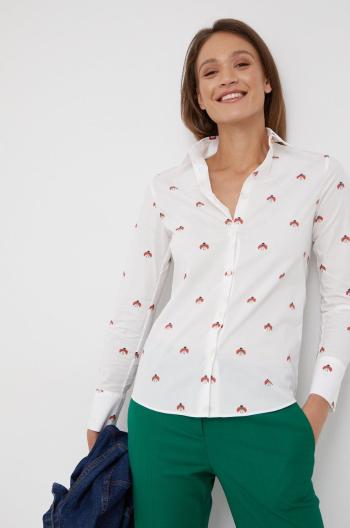 Košile PS Paul Smith dámská, bílá barva, regular, s klasickým límcem