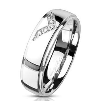 Šperky4U Dámský ocelový prsten - velikost 55 - OPR0096-55