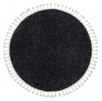 Dywany Łuszczów Kusový koberec Berber 9000 grey kruh - 160x160 (průměr) kruh cm Šedá