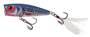 Salmo wobler rattlin pop floating clear blue shiner 7 cm