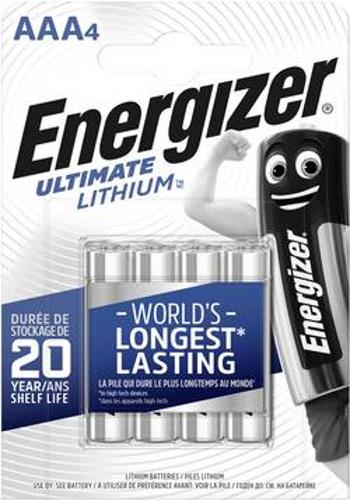 Lithiová baterie Energizer Hi Energy, typ AAA, 3 + 1 zdarma