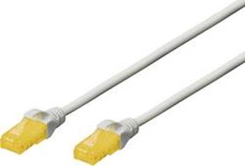 Síťový kabel RJ45 Digitus DK-1613-A-050, CAT 6A, U/UTP, 5.00 m, šedá