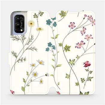 Flipové pouzdro na mobil Realme 7 5G - MD03S Tenké rostlinky s květy (5903516611225)