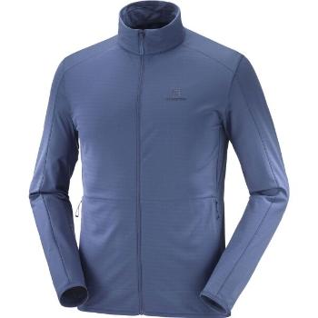 Salomon OUTRACK FULL ZIP MID M Pánská mikina, tmavě modrá, velikost XXL