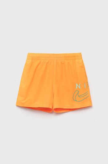 Dětské plavkové šortky Nike Kids oranžová barva