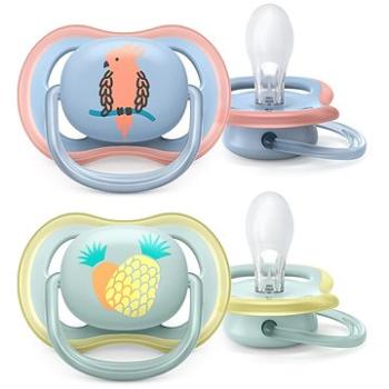 Philips AVENT šidítko Ultra Air obrázek 0-6 m chlapec (papoušek), 2 ks (8710103993001)