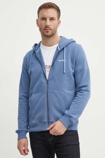 Bavlněná mikina Pepe Jeans SAGAN pánská, s kapucí, s potiskem, PM582694