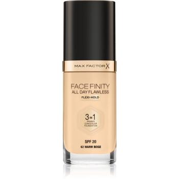 Max Factor Facefinity All Day Flawless dlouhotrvající make-up SPF 20 odstín 62 Warm Beige 30 ml