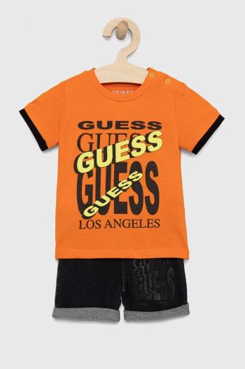 Kojenecká sada Guess oranžová barva